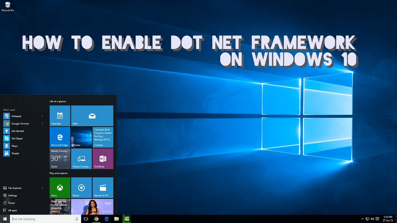 net framework 4.5 windows 10